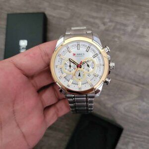 CURREN Multicolor Chronograph Watch in Stainless Steel for Men‎